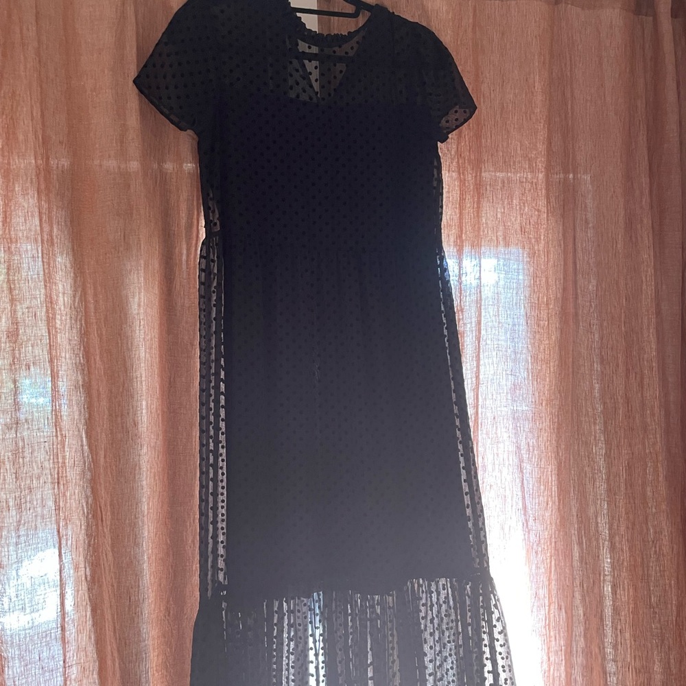 ZARA black polyester dress 🖤